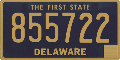 DE license plate 855722