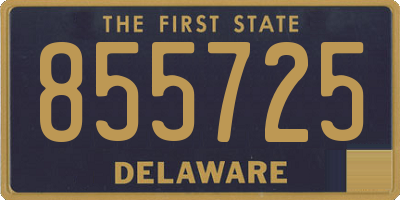 DE license plate 855725