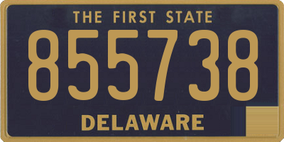 DE license plate 855738