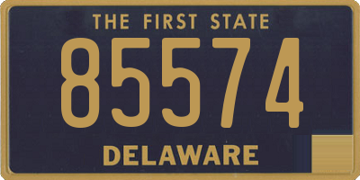 DE license plate 85574