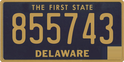 DE license plate 855743