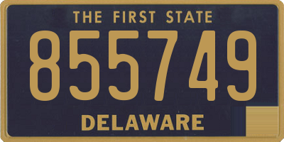 DE license plate 855749