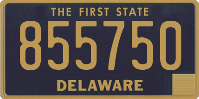 DE license plate 855750