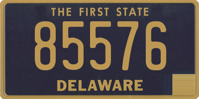 DE license plate 85576