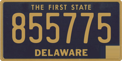 DE license plate 855775