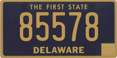 DE license plate 85578