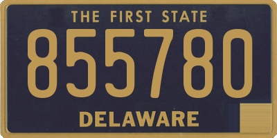 DE license plate 855780
