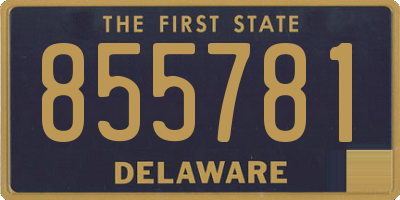 DE license plate 855781