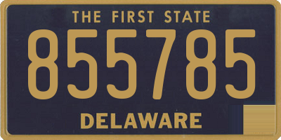DE license plate 855785