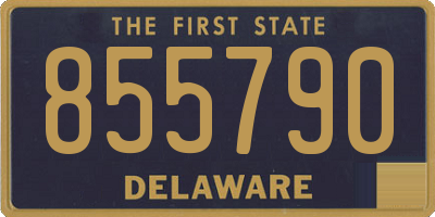 DE license plate 855790