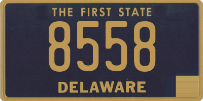 DE license plate 8558