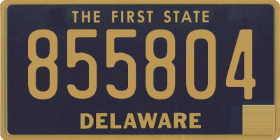 DE license plate 855804