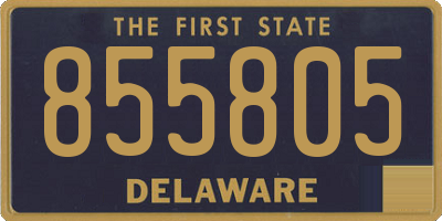 DE license plate 855805