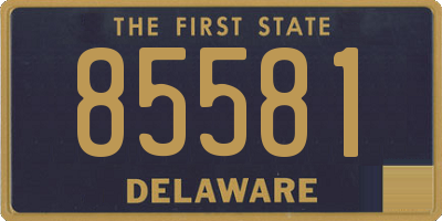 DE license plate 85581