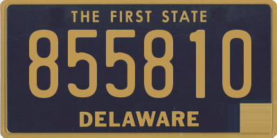 DE license plate 855810
