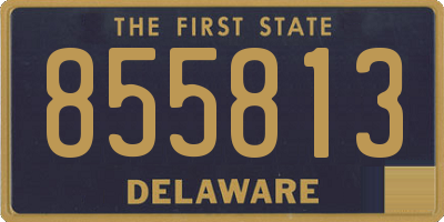 DE license plate 855813
