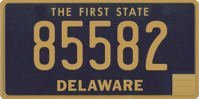 DE license plate 85582