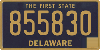 DE license plate 855830