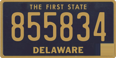 DE license plate 855834