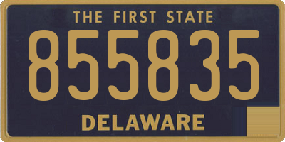 DE license plate 855835