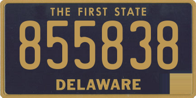 DE license plate 855838