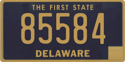 DE license plate 85584