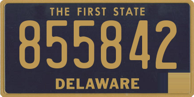 DE license plate 855842