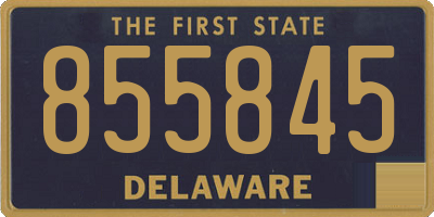 DE license plate 855845