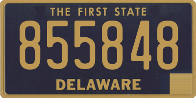 DE license plate 855848