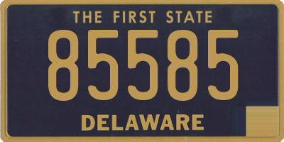 DE license plate 85585