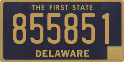 DE license plate 855851