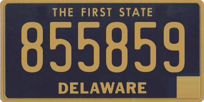 DE license plate 855859