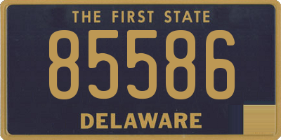 DE license plate 85586