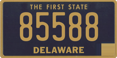 DE license plate 85588