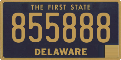 DE license plate 855888