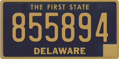 DE license plate 855894