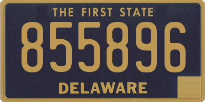 DE license plate 855896