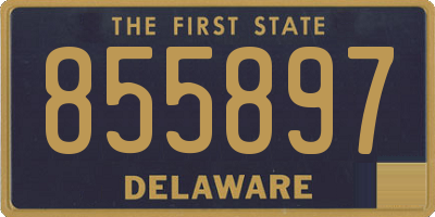 DE license plate 855897