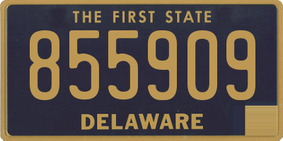 DE license plate 855909