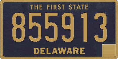 DE license plate 855913