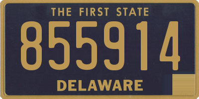 DE license plate 855914