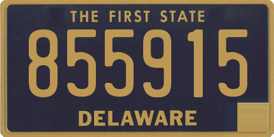DE license plate 855915