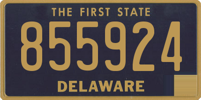 DE license plate 855924