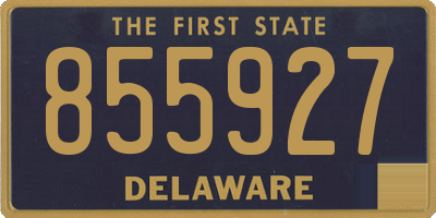 DE license plate 855927