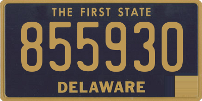 DE license plate 855930
