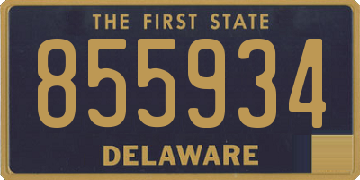 DE license plate 855934