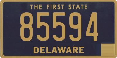 DE license plate 85594