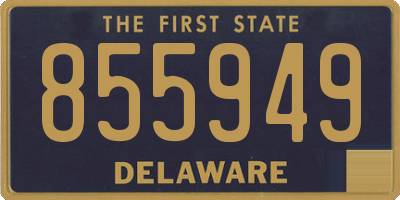 DE license plate 855949