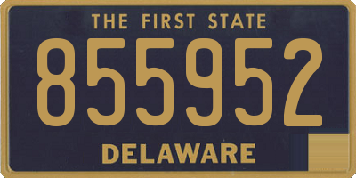 DE license plate 855952