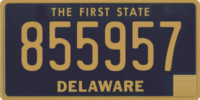 DE license plate 855957
